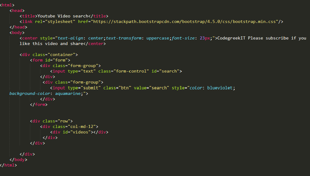 How To Implement Youtube Video Search Using Youtube Data API V3 In WordPress Website